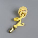 Load image into Gallery viewer, Slim Braided Pacifier / Teether Clip - Mustard