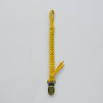 Load image into Gallery viewer, Wide Braided Pacifier / Teether Clip - Mustard