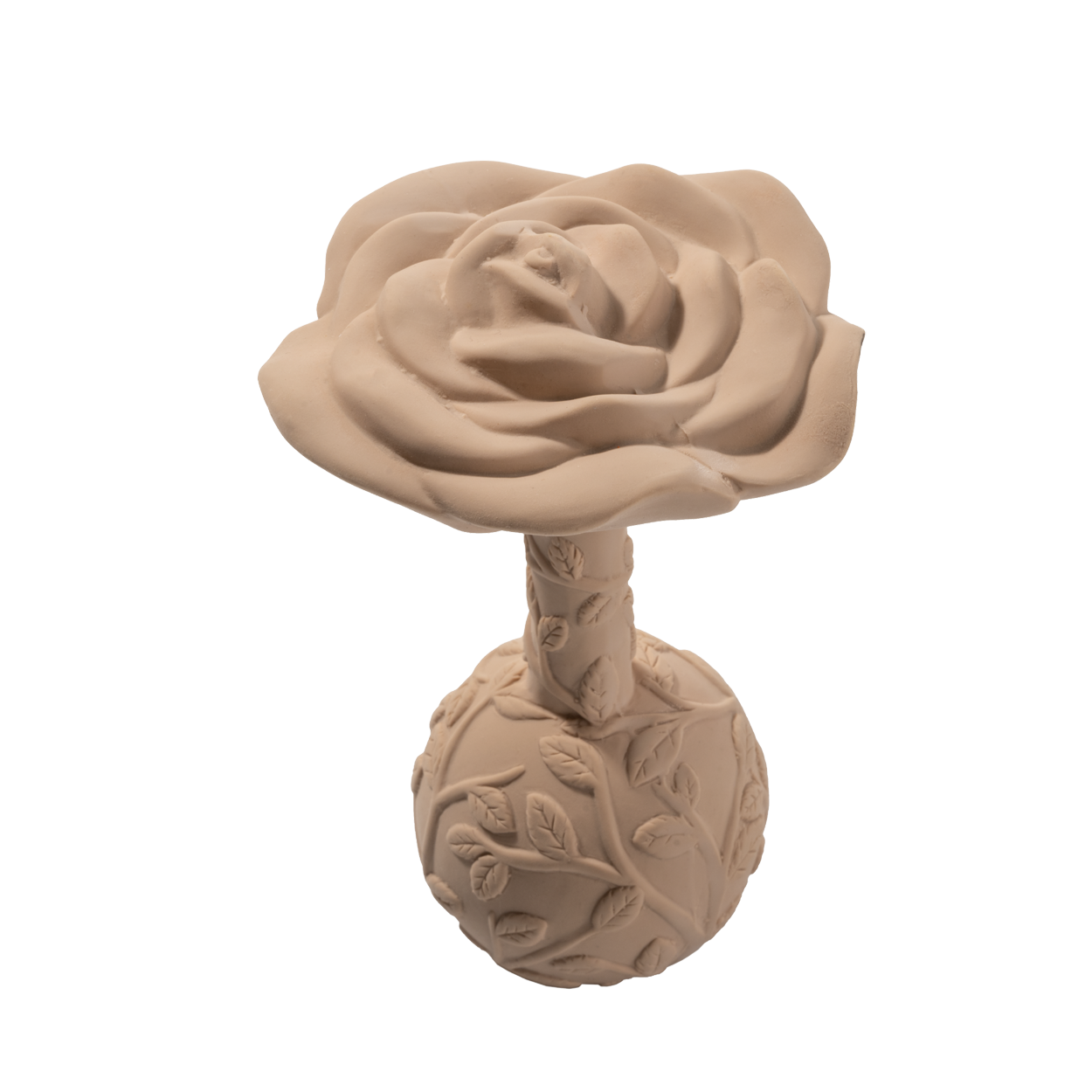 Rose flower rattle