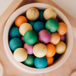 Wooden Balls Set of 50 in Color