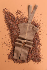 Load image into Gallery viewer, Footless tights with braces - Cocoa Blend
