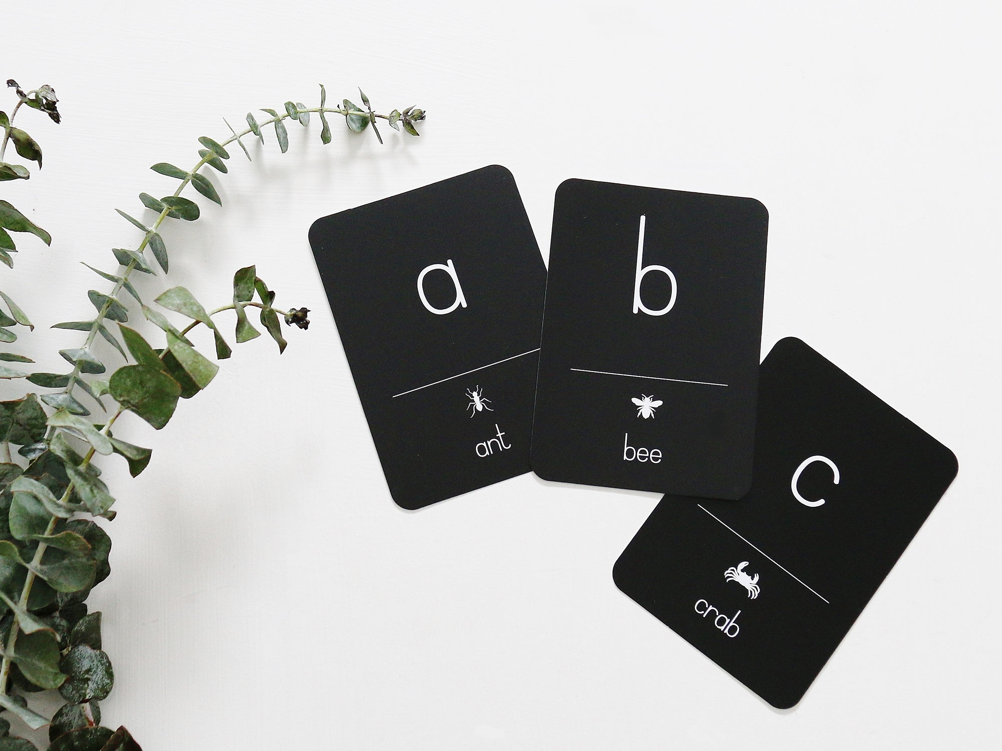 Lowercase Animal Alphabet Flash Cards