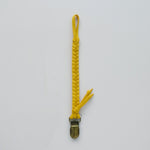 Load image into Gallery viewer, Wide Braided Pacifier / Teether Clip - Mustard
